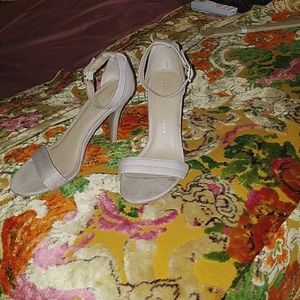 🌷💗🤗 Strappy Faux Suede Stiletto Heels